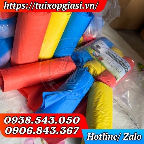 Túi rác 3 cuộn màu