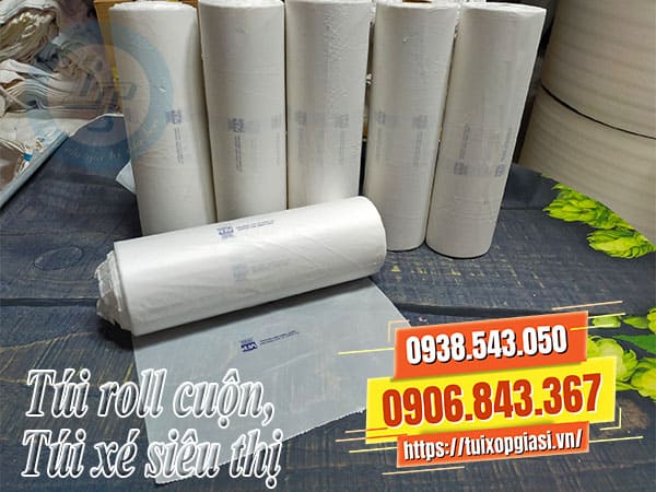 Túi roll cuộn, túi xé siêu thị đựng thực phẩm