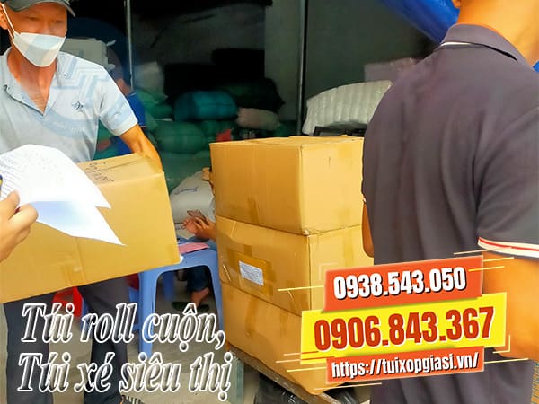 Túi roll cuộn, túi xé siêu thị đựng thực phẩm