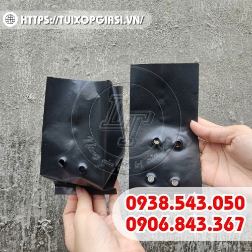 Túi ươm cây thiết kế lỗ thoát nước xung quanh