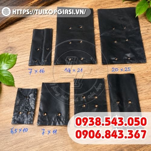 Túi ươm cây đục lỗ đa dạng kích cỡ