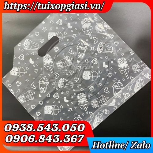 Túi vách ngăn 2 ly in hình