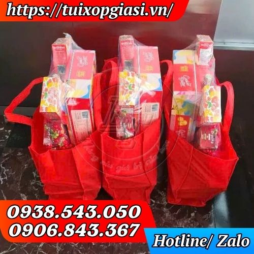 Túi vải đựng quà tết