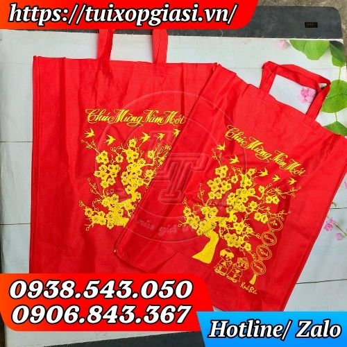 Túi vải đựng quà tết