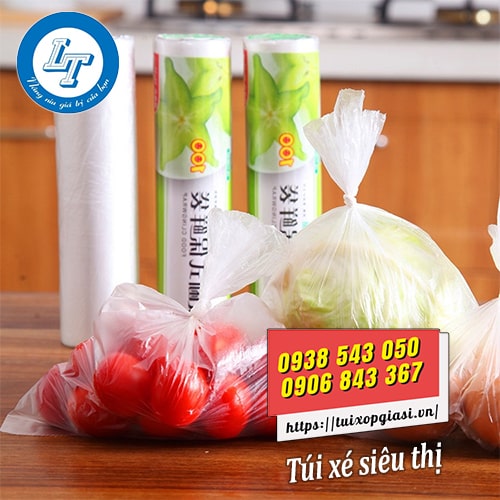 Túi xé siêu thị đựng thực phẩm Túi xé siêu thị đựng thực phẩm