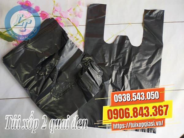 Túi xốp 2 quai đen đẹp giá rẻ