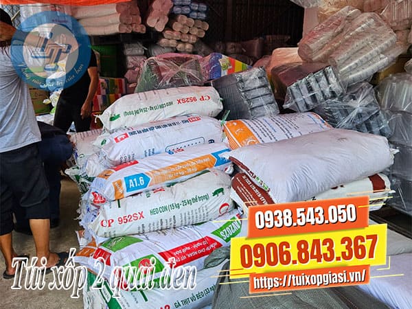 Túi xốp 2 quai đen đẹp giá rẻ