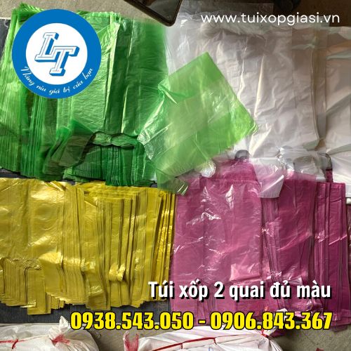 Túi xốp 2 quai đủ màu