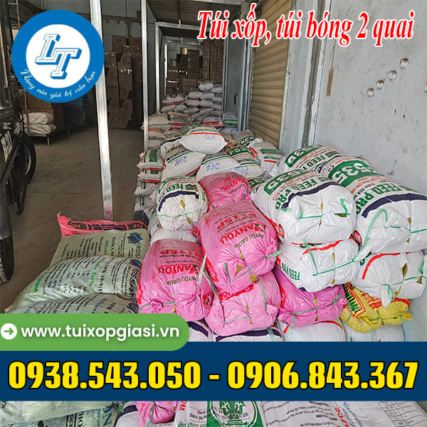 Túi xốp 2 quai đủ màu giá rẻ hcm