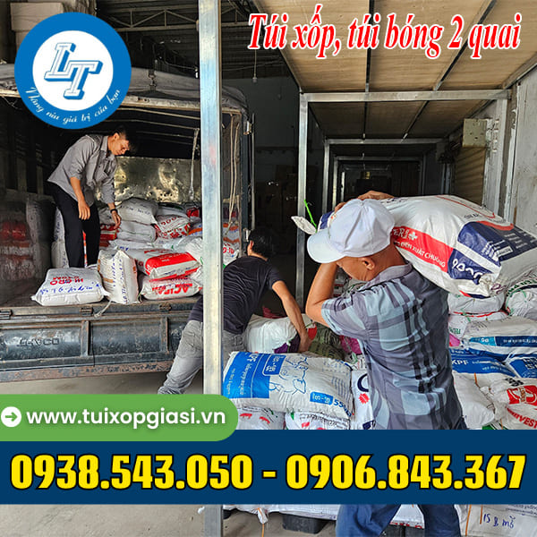 Túi xốp 2 quai đủ màu giá rẻ hcm