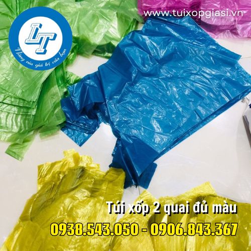 Túi xốp 2 quai đủ màu