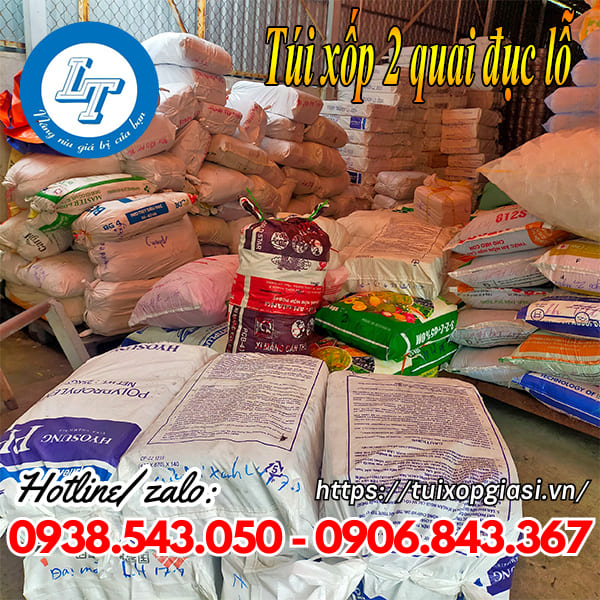 Túi xốp 2 quai đục lỗ giá rẻ