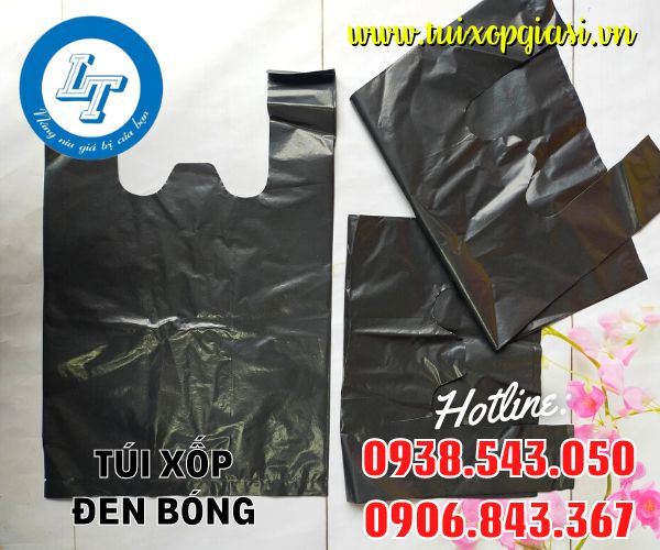 Túi xốp đen bóng