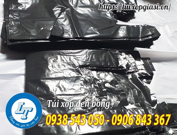 Túi xốp đen bóng