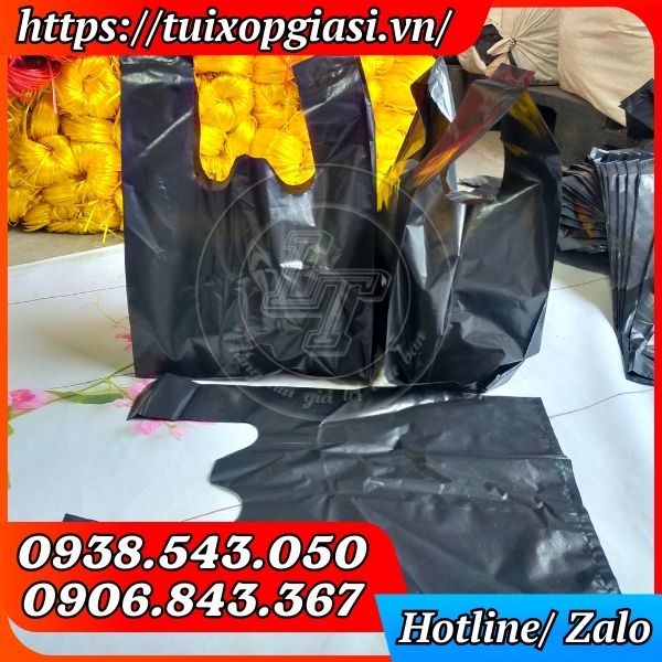 Túi xốp đen bóng