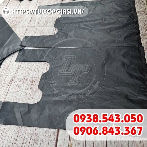 Túi xốp đen bề mặt nhám