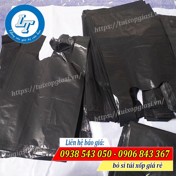Túi xốp đựng rác màu đen Túi xốp đựng rác màu đen