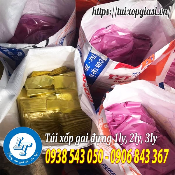 Túi xốp gai đựng 1ly, 2ly, 3ly nước mía