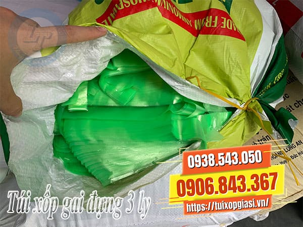Túi xốp gai đựng 3 ly giá rẻ