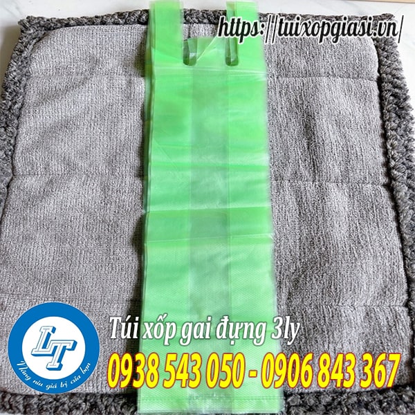 Túi xốp gai đựng 3 ly