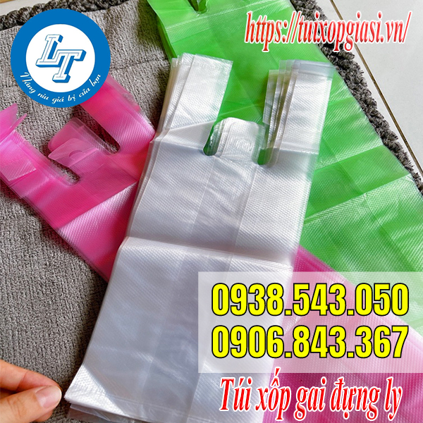 Túi xốp gai đựng ly mang đi