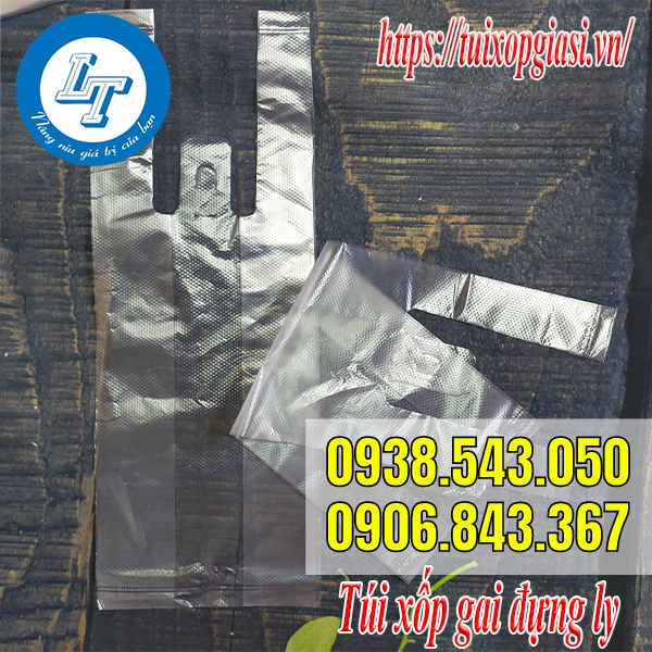 Túi xốp gai đựng ly mang đi