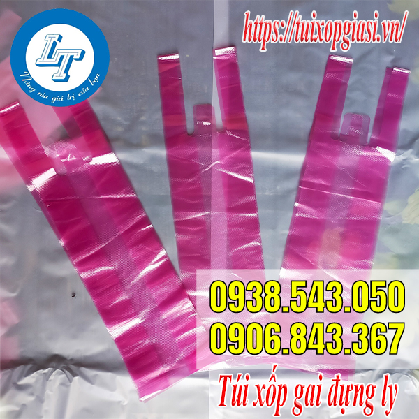 Túi xốp gai đựng ly mang đi