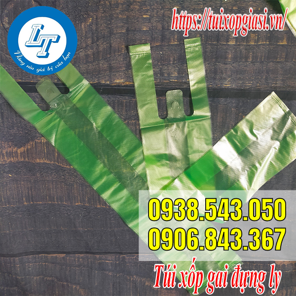 Túi xốp gai đựng ly mang đi