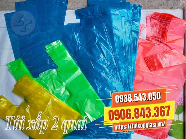 Túi xốp hai quai đủ màu giá rẻ