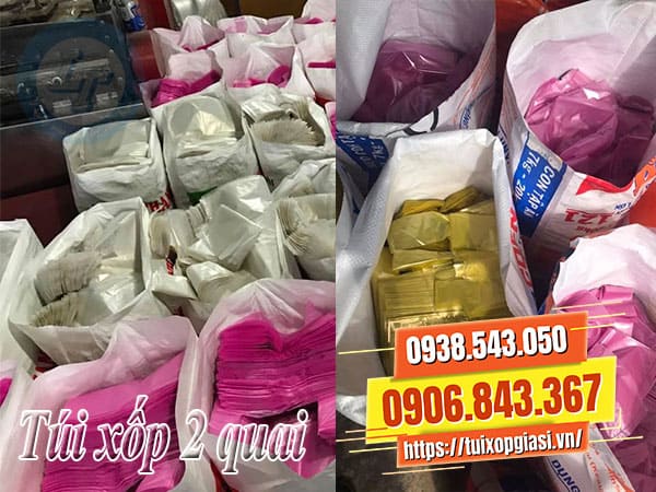 Túi xốp hai quai đủ màu giá rẻ