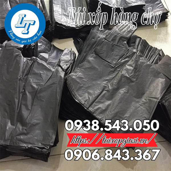 Túi xốp hàng chợ đen thường Túi xốp hàng chợ đen thường
