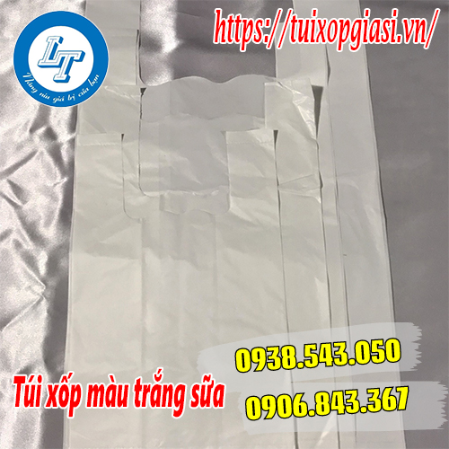 Túi xốp màu trắng sữa đủ kích cỡ