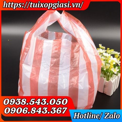 Túi xốp sọc đỏ