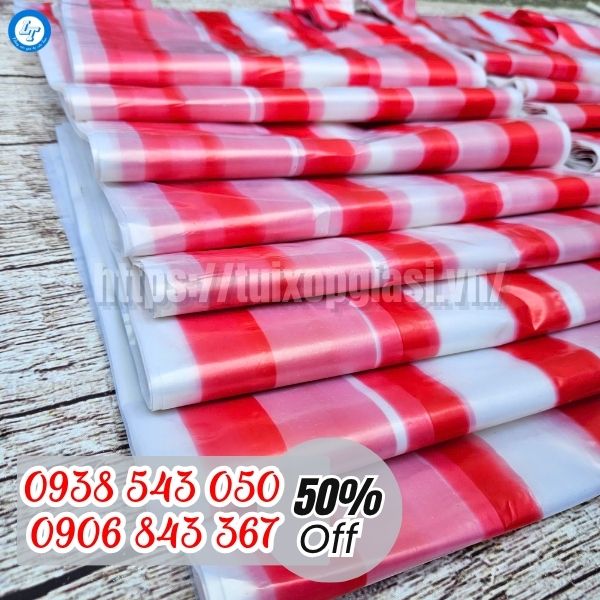 Túi xốp sọc màu