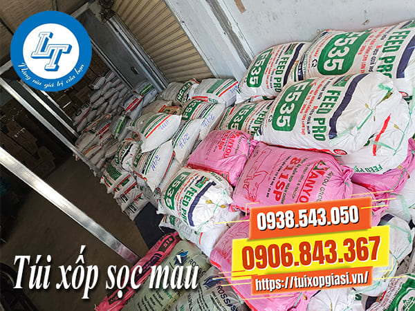 Túi xốp sọc màu giá rẻ