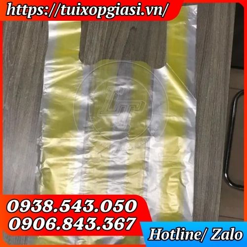 Túi xốp sọc vàng