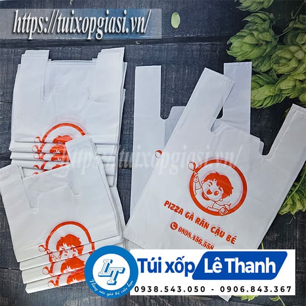 Túi xốp trắng 2 quai giá sỉ