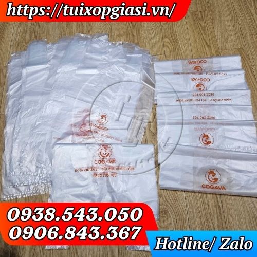 Túi xốp trắng gai zin in theo yêu cầu giá sỉ
