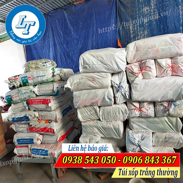 Túi xốp trắng gái zin, túi xốp trắng thường