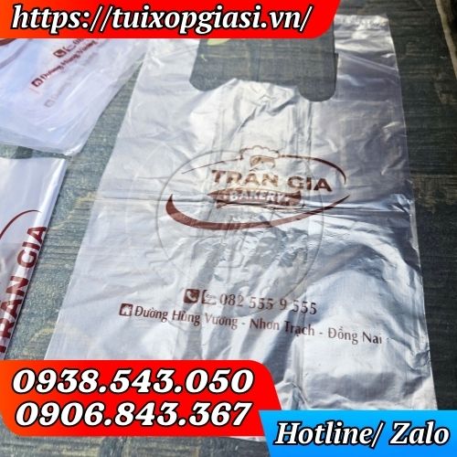 Túi xốp trắng zin in theo yêu cầu