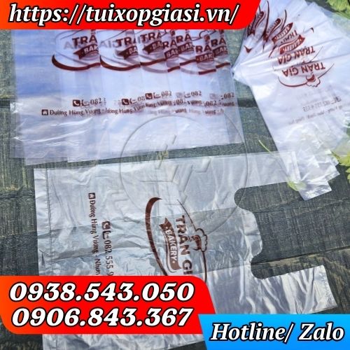 Túi xốp trắng zin in theo yêu cầu