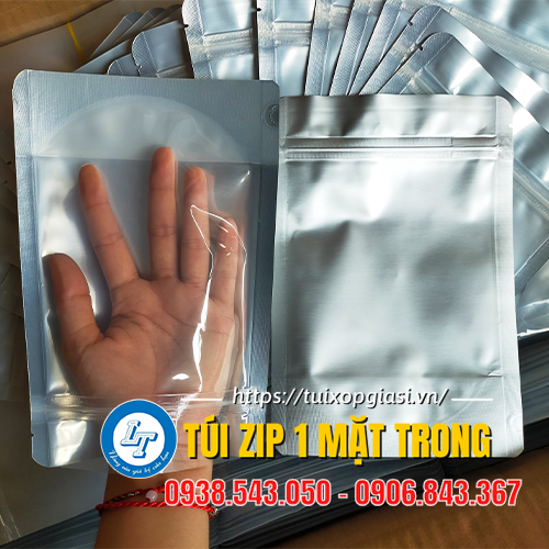 Túi zip 1 mặt trong