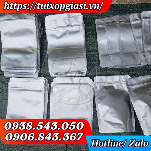 Túi zip 2 mặt bạc đựng thực phẩm giá rẻ tại tphcm