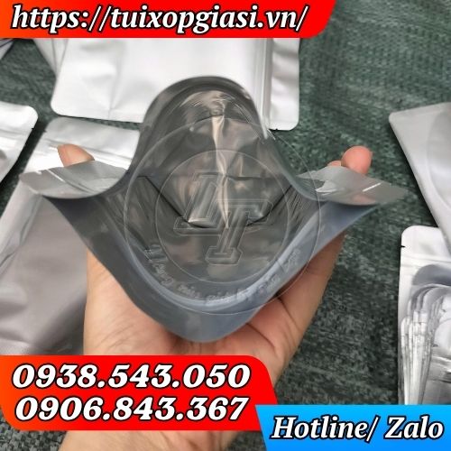 Túi zip 2 mặt bạc