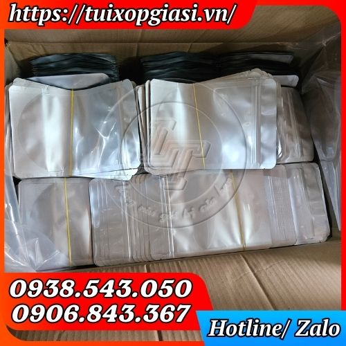 Túi zip 2 mặt bạc thùng 25kg