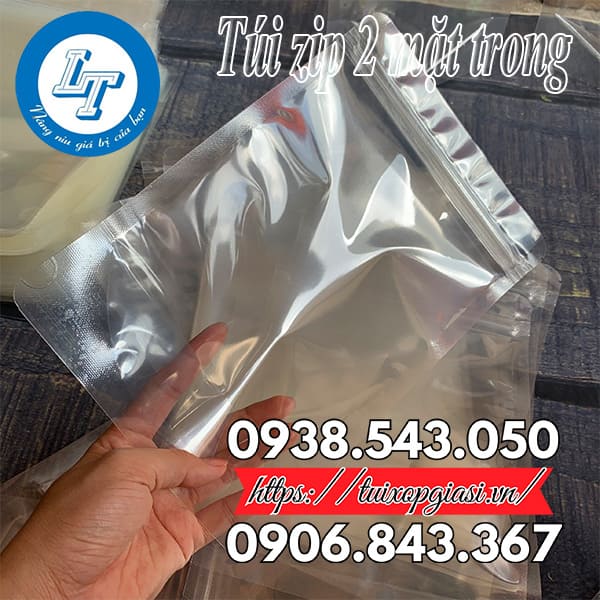 Túi zip 2 mặt trong Túi zip 2 mặt trong
