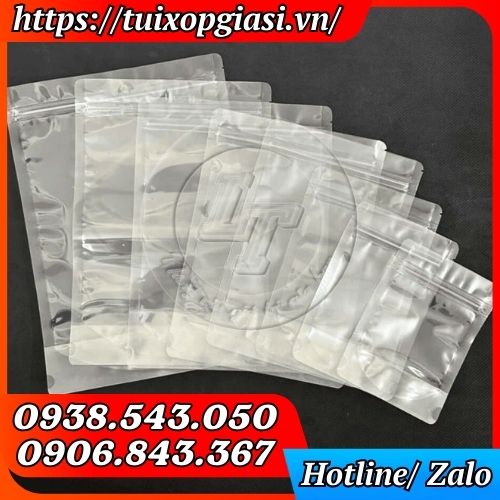 Túi zip 2 mặt trong đa dạng kích cỡ