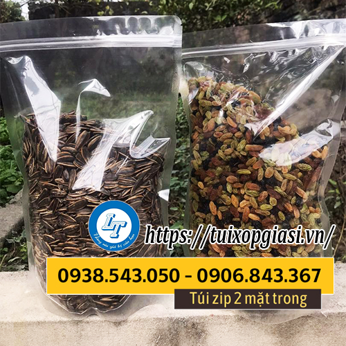 Túi zip 2 mặt trong đựng thực phẩm