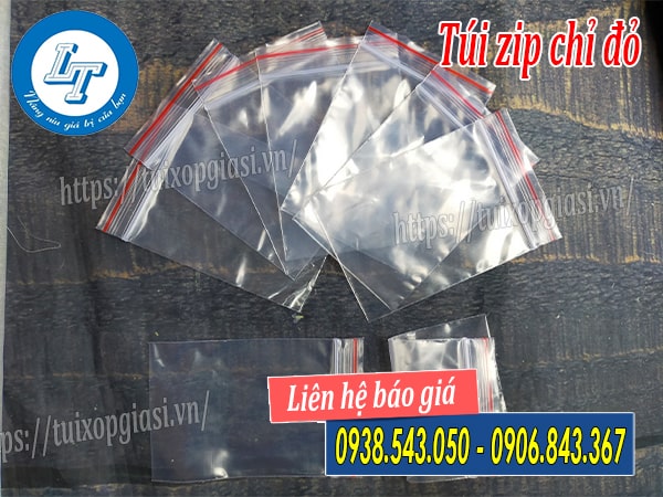 Túi zip chỉ đỏ Túi zip chỉ đỏ