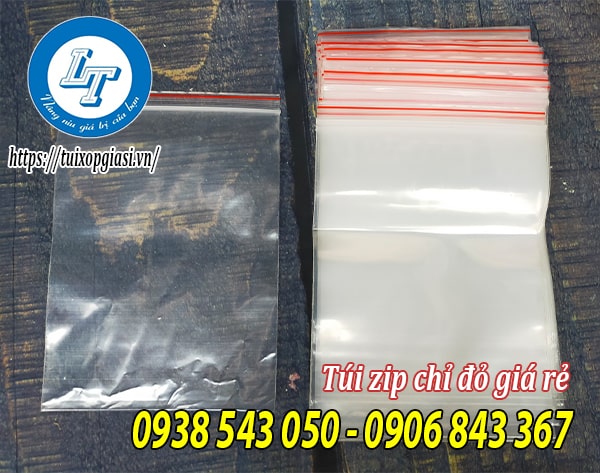Túi zip chỉ đỏ cân kg tphcm